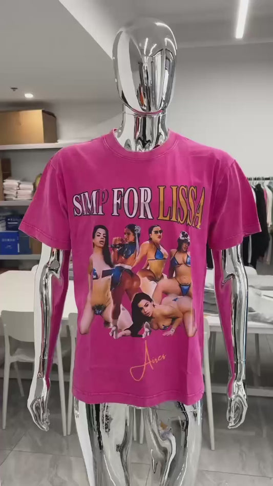 Simp For Lissa - Pink Tee
