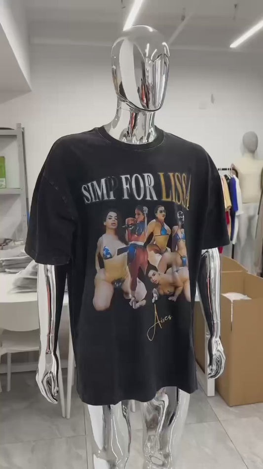 Simp For Lissa - Black Tee